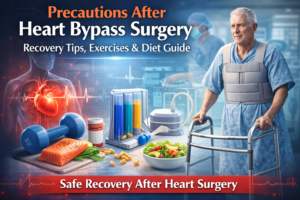 Precautions after open heart surgery