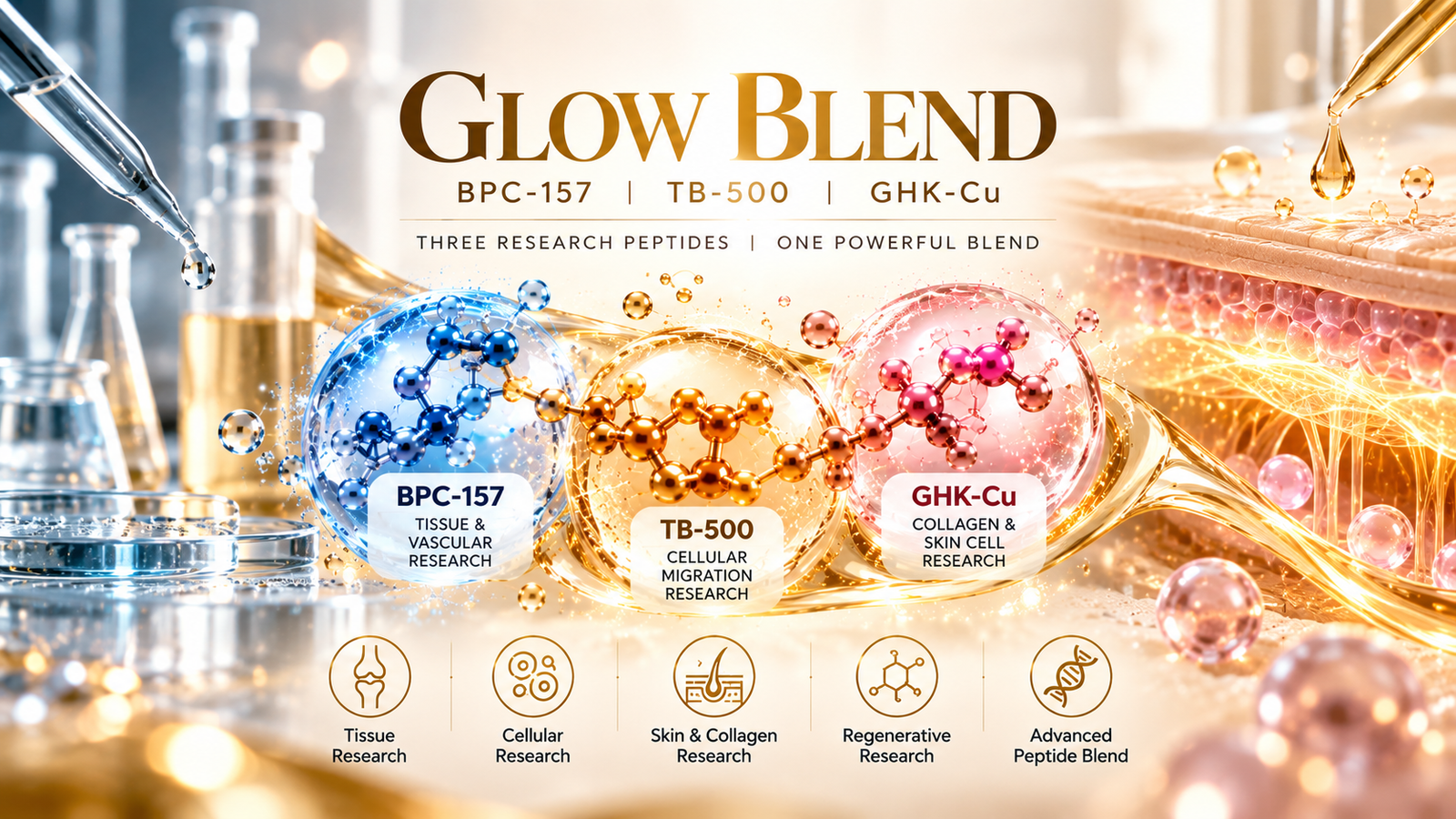 Glow Blend Peptide Research Banner